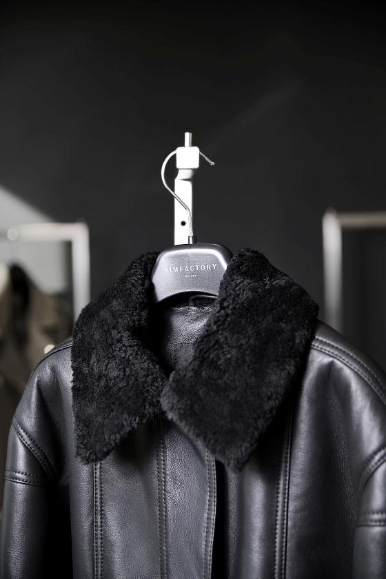 Дубленка бомбер Чёрный