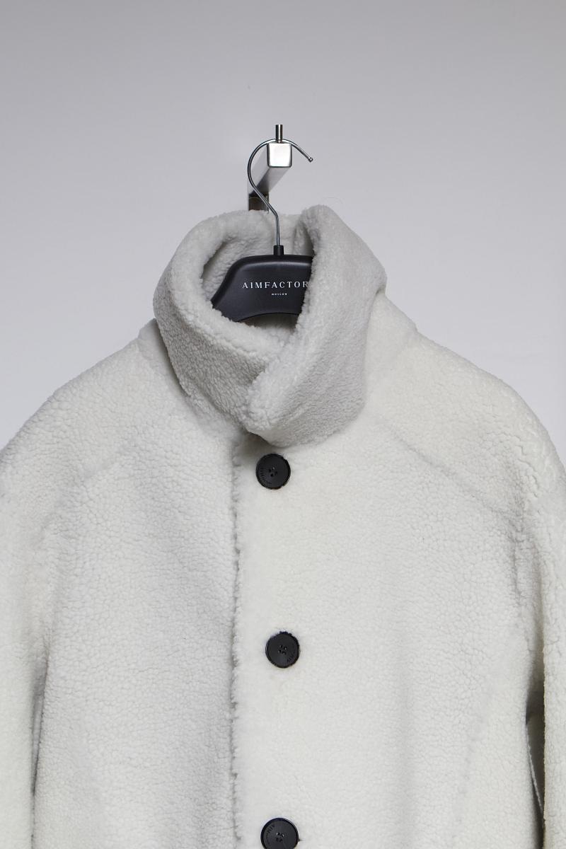 Шуба двусторонняя Oversize Черный с белым - 6