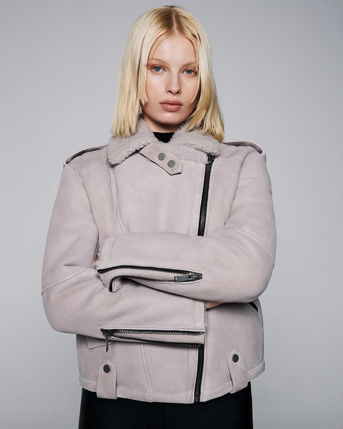 Дубленка Mini Oversize Опал