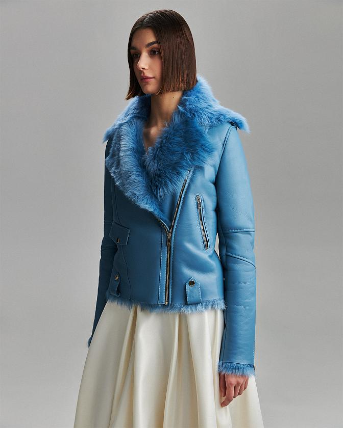 Дубленка Classic Голубой