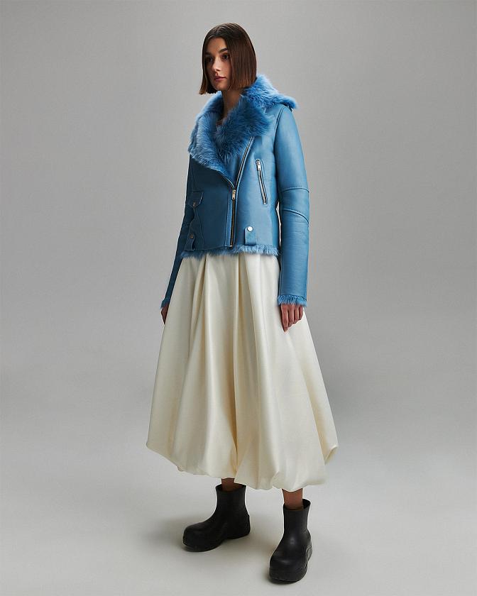 Дубленка Classic Голубой