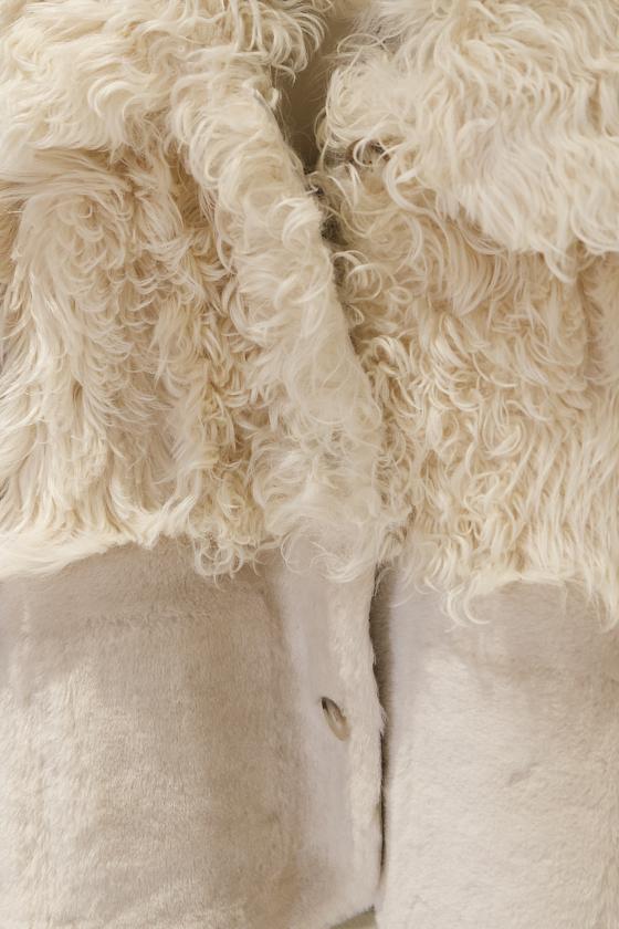 Шуба односторонняя Oversize Пломбир