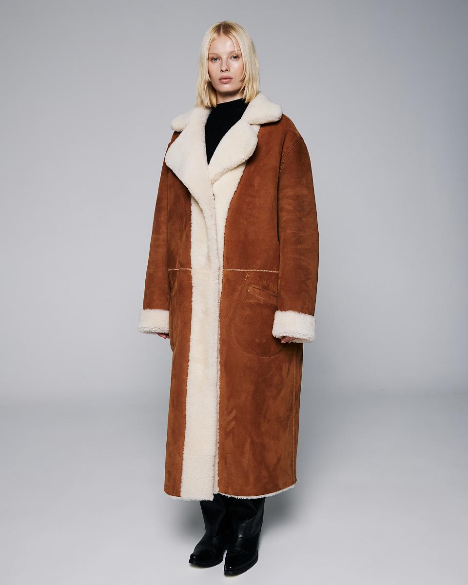 Дубленка двусторонняя Winter Коньяк - 4