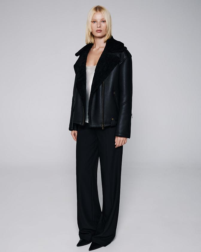 Дубленка Oversize Чёрный