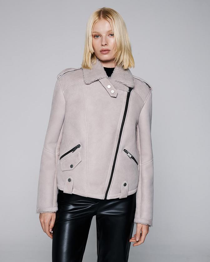 Дубленка Mini Oversize Опал