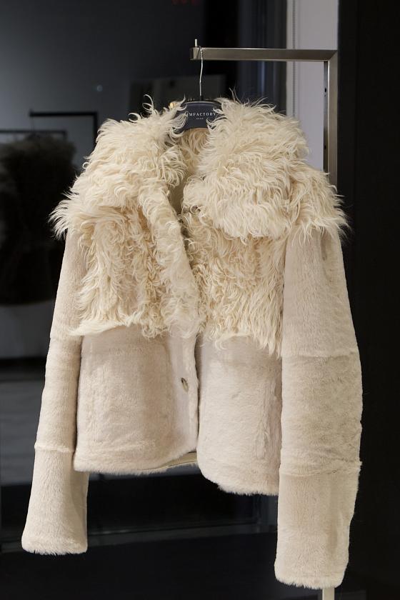 Шуба односторонняя Oversize Пломбир