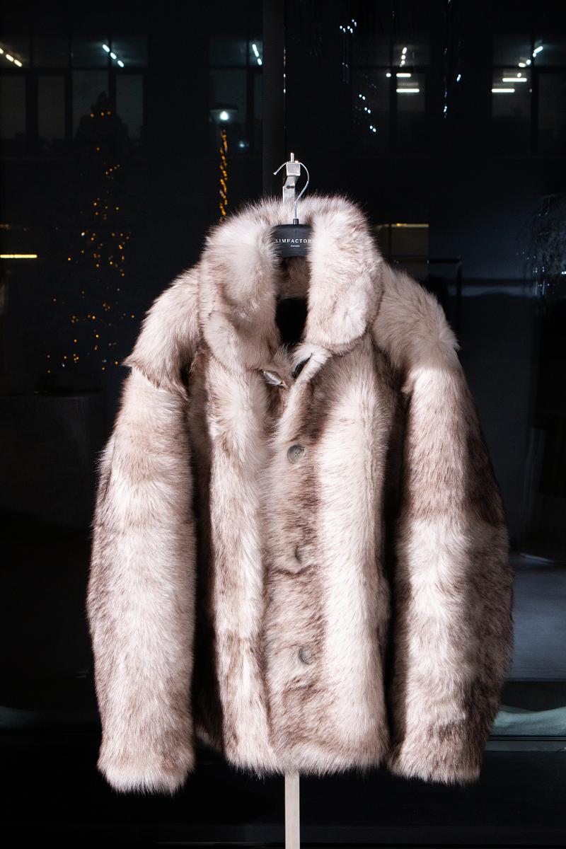 Шуба двусторонняя Oversize Melange - 3