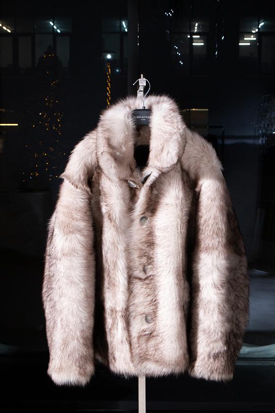 Шуба двусторонняя Oversize Melange