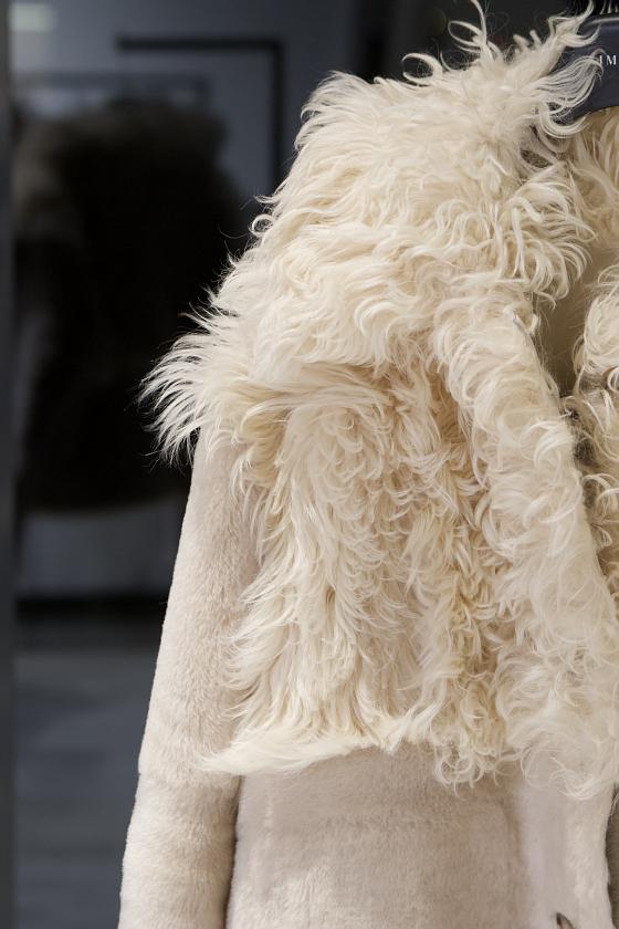 Шуба односторонняя Oversize Пломбир