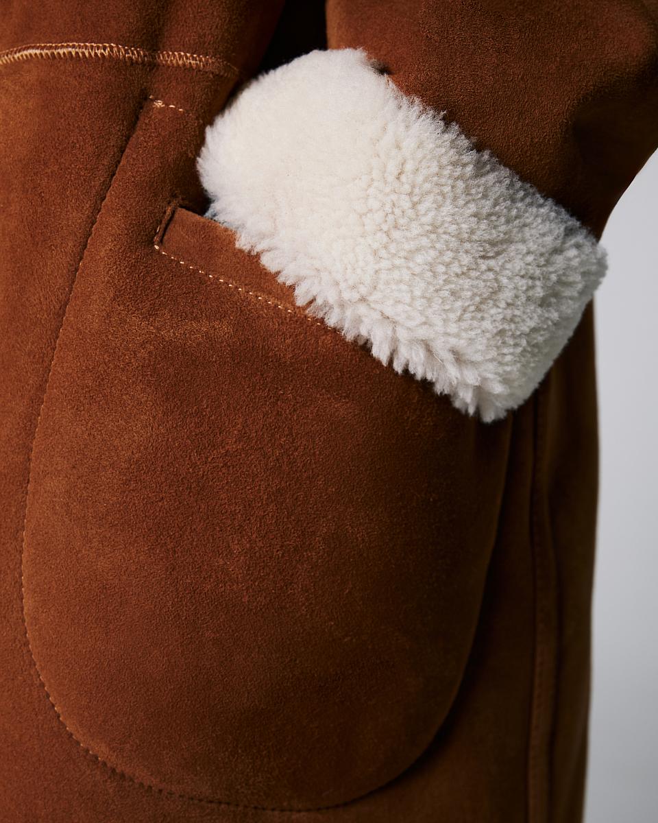 Дубленка двусторонняя Winter Коньяк - 5