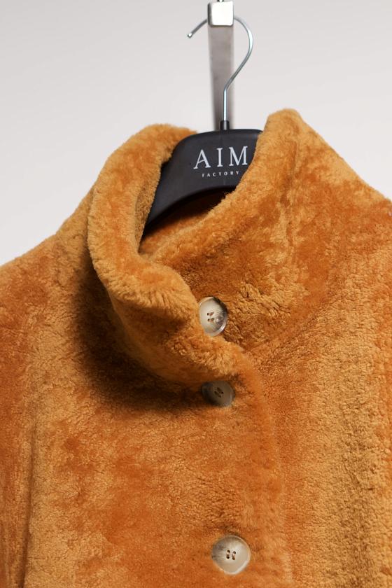 Шуба односторонняя Oversize Papaya