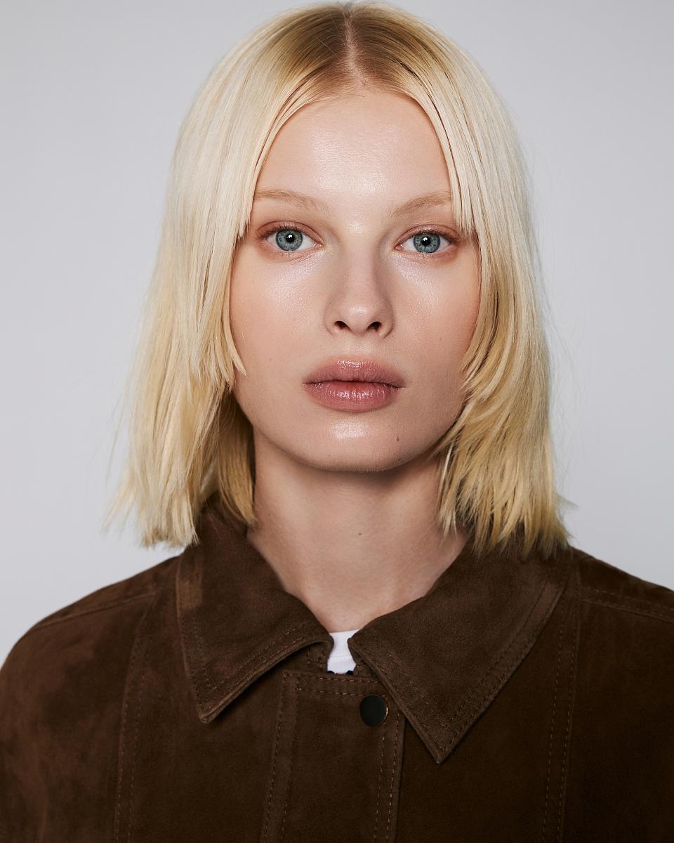 Бомбер в замше Коньяк - 3