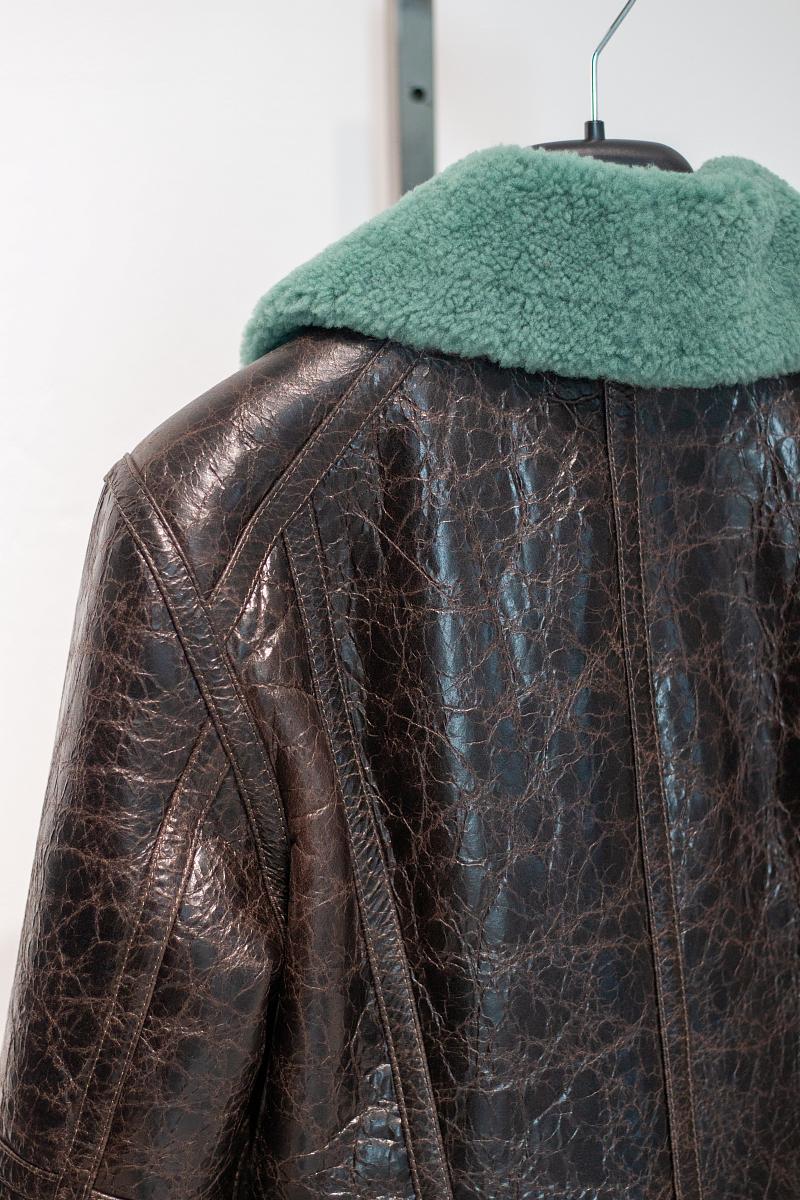 Дубленка Classic Винтаж Мятный - 5