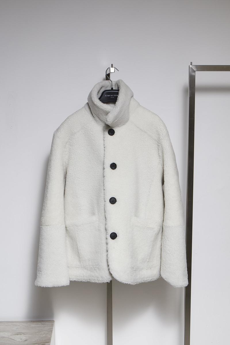 Шуба двусторонняя Oversize Черный с белым - 7