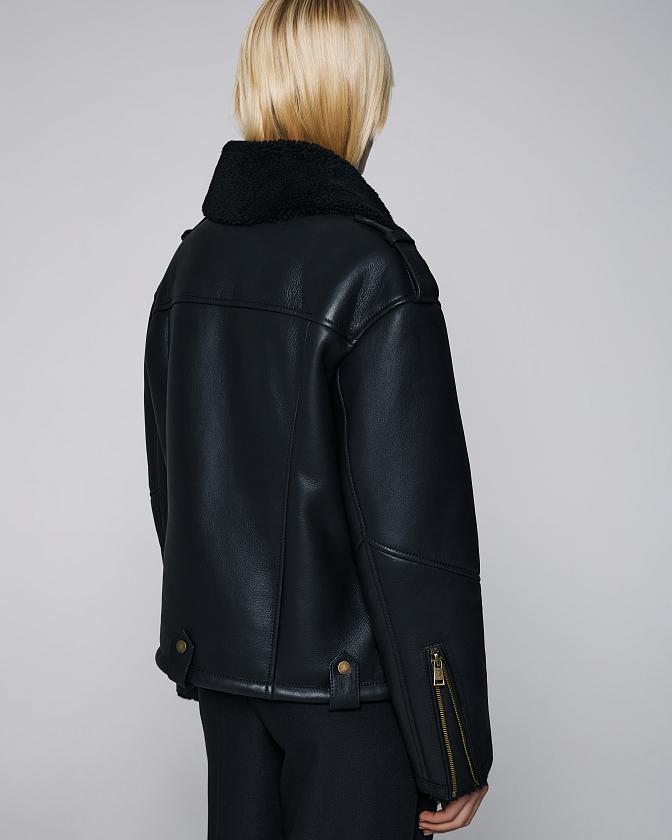 Дубленка Oversize Чёрный