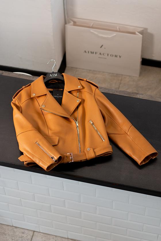 Косуха Oversized Texture Янтарный