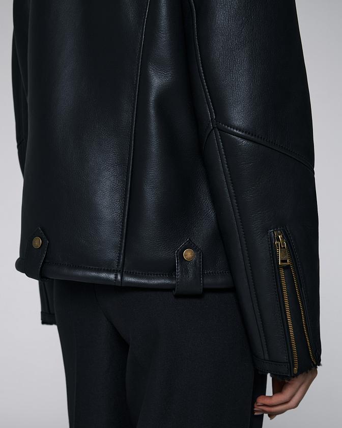 Дубленка Oversize Чёрный