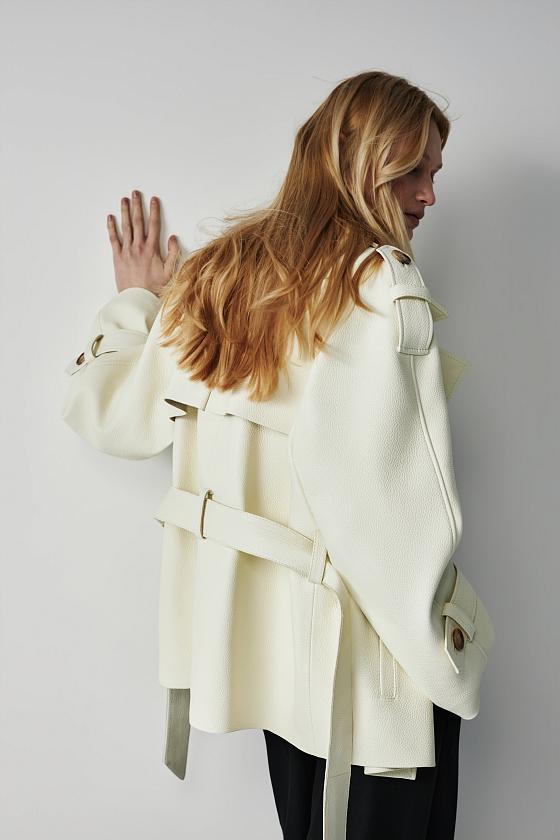Косуха Oversize Texture Кремовый