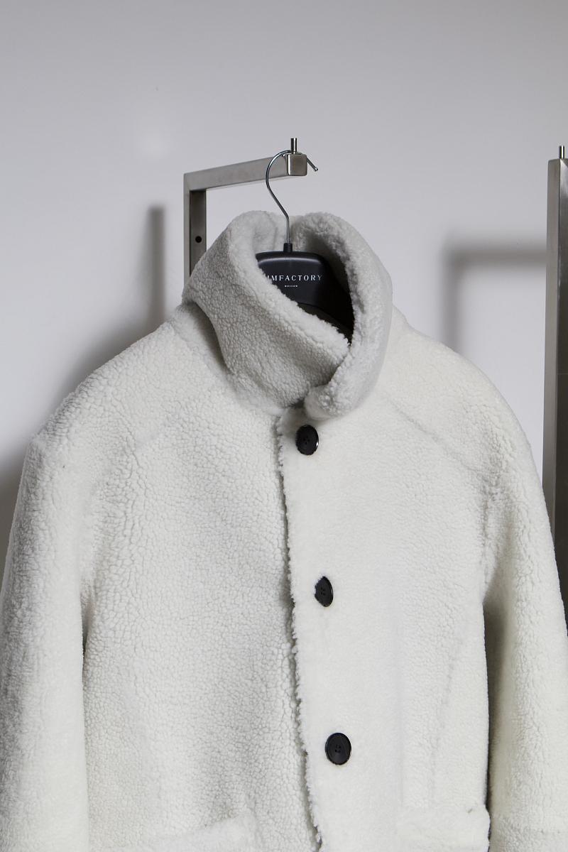 Шуба двусторонняя Oversize Черный с белым - 2