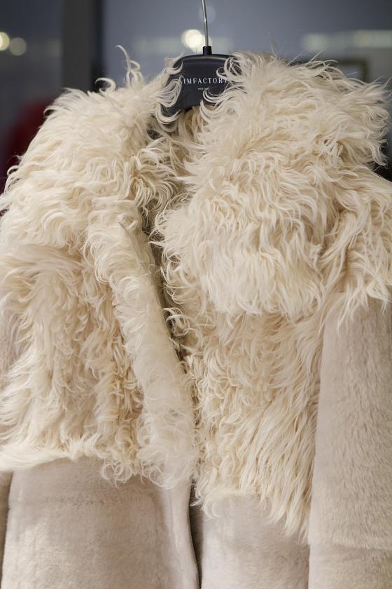 Шуба односторонняя Oversize Пломбир