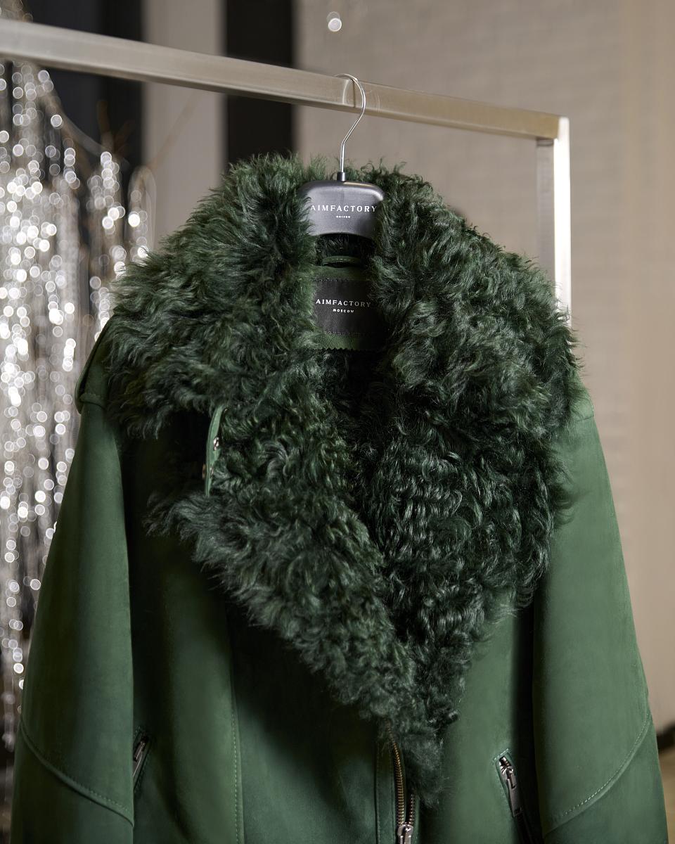 Дубленка Oversize Малахит - 1