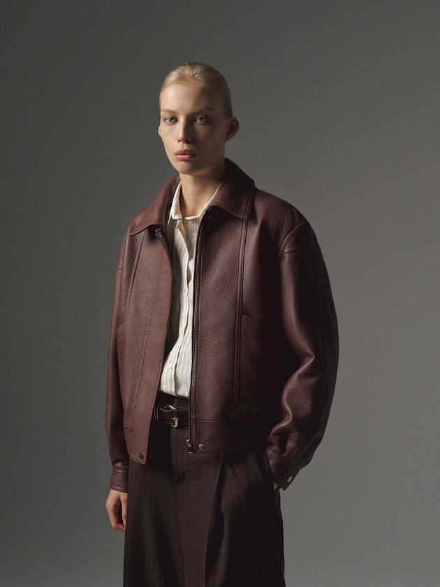 Бомбер Тexture Махагон