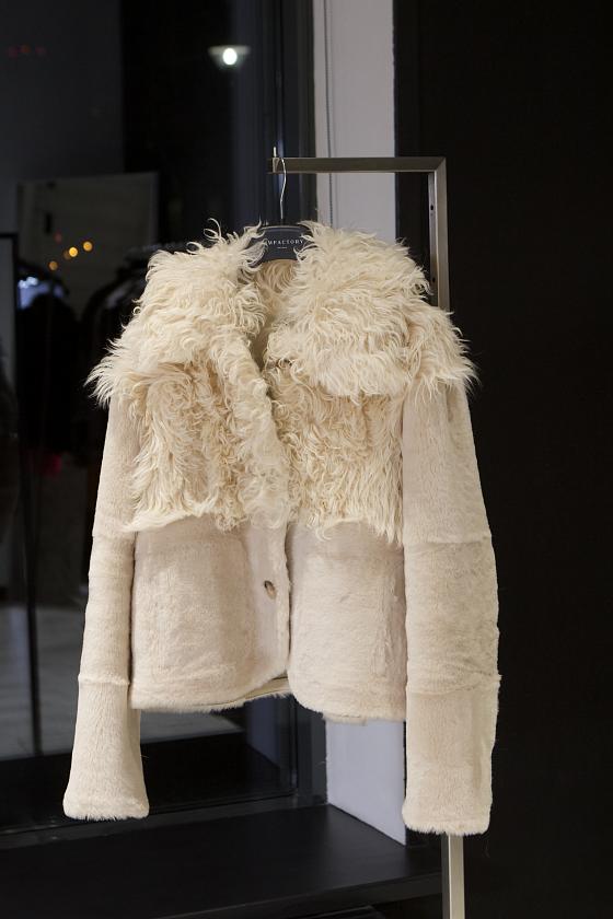 Шуба односторонняя Oversize Пломбир