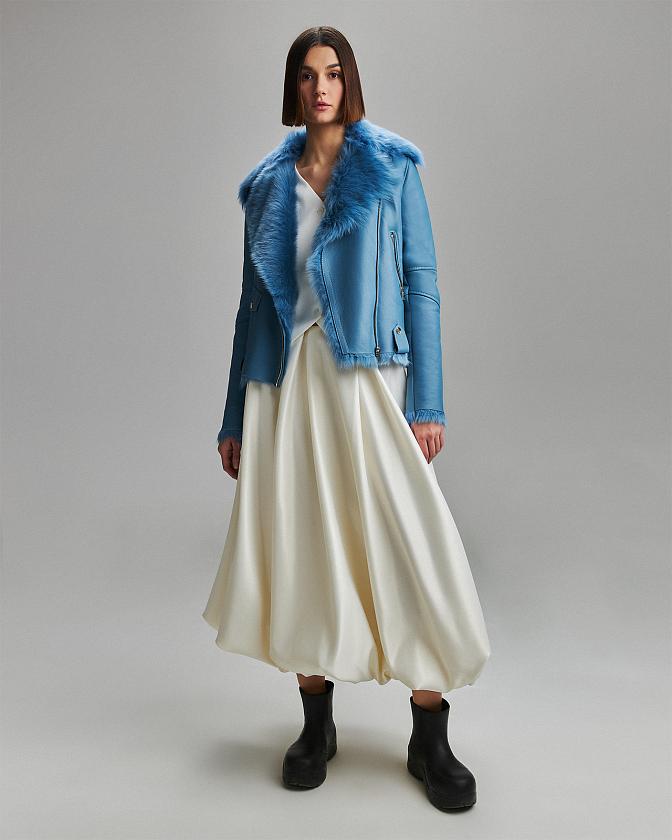 Дубленка Classic Голубой