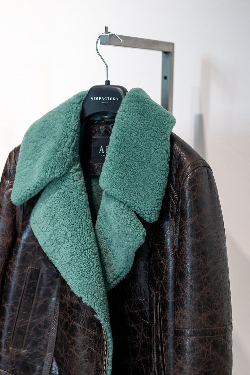 Дубленка Classic Винтаж Мятный - 3