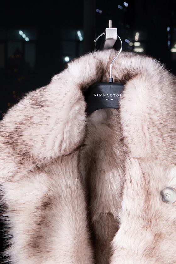 Шуба двусторонняя Oversize Melange