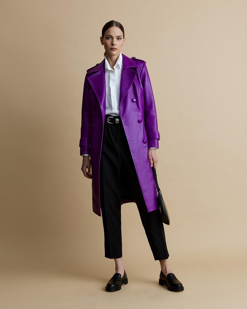 Пальто Classic Пурпурный - 4